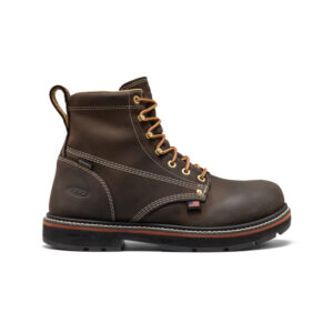 Men's Liberty 6" Waterproof 90° Heel Boot (Carbon Toe)  |  Coffee Bean/Black