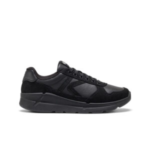Women's KM2 Leather Jogger  |  Black/Black